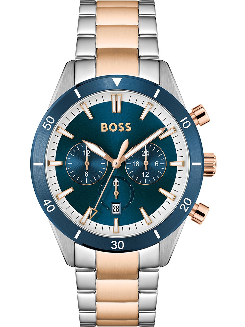 Hugo Boss 45mm Canada Timepiece Chronograph 1513937 Santiago Men\'s 5ATM –