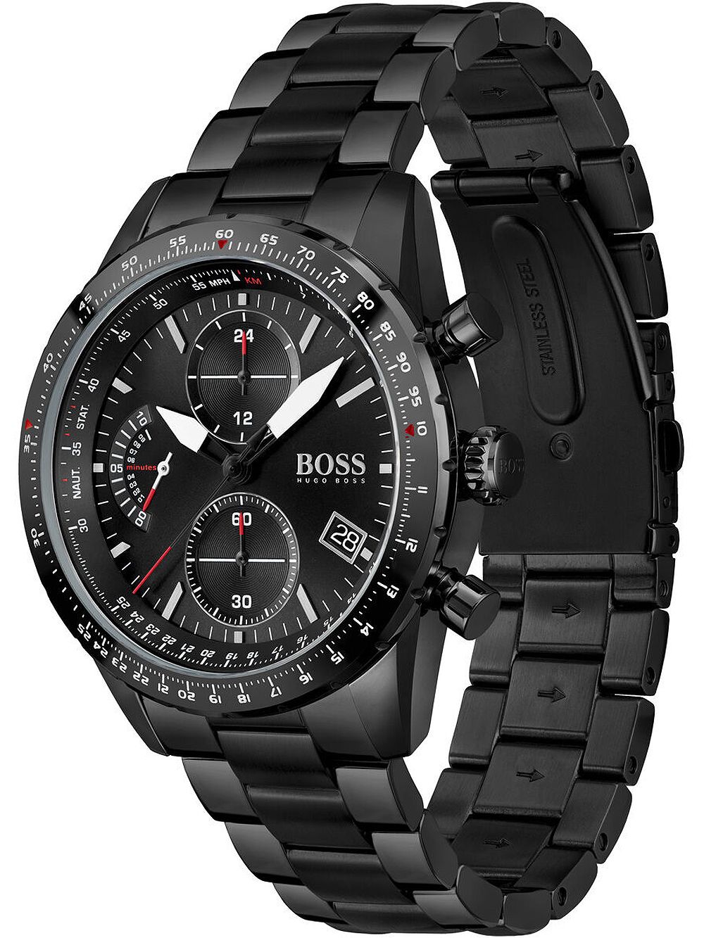 Timepiece Men\'s chronograph – 5ATM 1513854 Hugo Edition Canada Pilot 44mm Boss