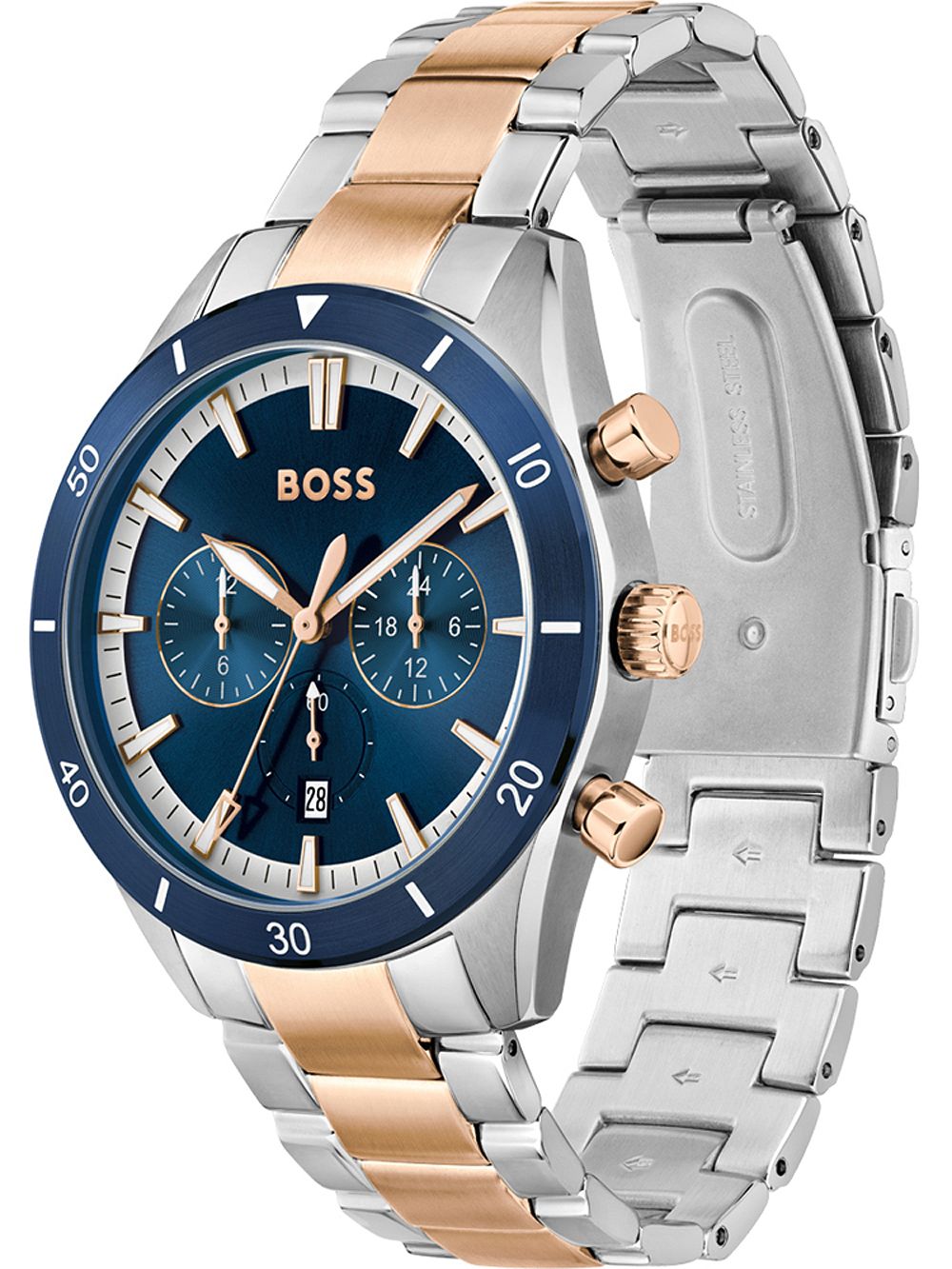 Hugo Boss Men's 1513937 Santiago Chronograph 45mm 5ATM – Canada Timepiece