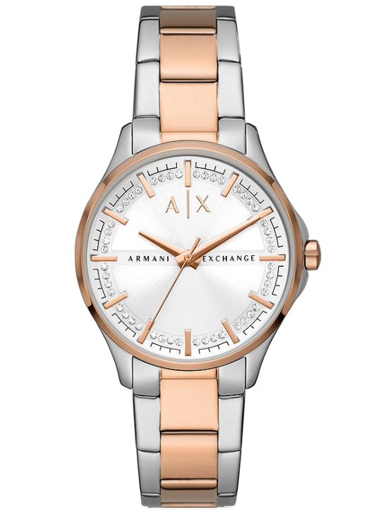 A|X Armani Exchange Ladies Two Tone Stainless Steel Watch