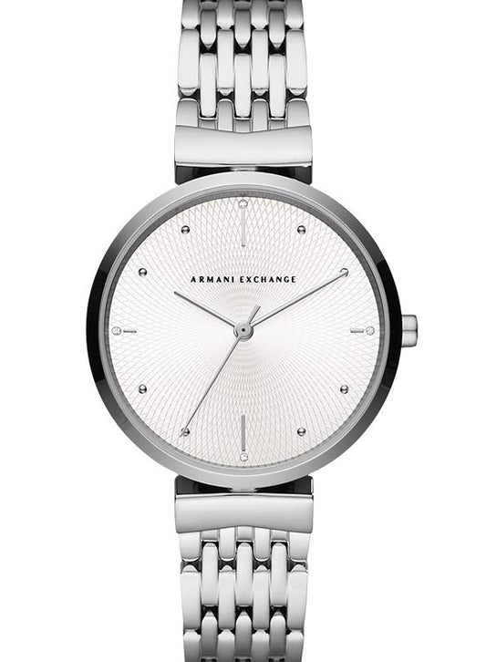 A|X Armani Exchange Ladies Silver Bracelet Stainless Steel Watch